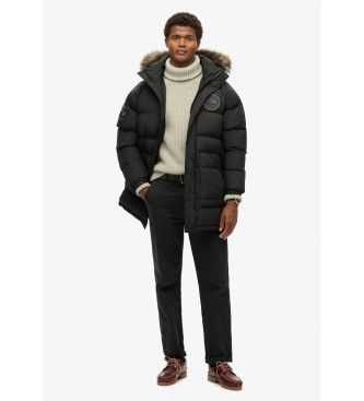 M5011932A Parka Everest Longline Baffled (XXL), Casuel, Polister recyclé, Durable, Nylon recyclé - Superdry - Modalova