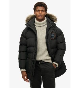 M5011932A Parka Everest Longline Baffled (XXL), Casuel, Polister recyclé, Durable, Nylon recyclé - Superdry - Modalova