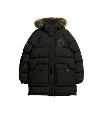 M5011932A Parka Everest Longline Baffled (XXL), Casuel, Polister recyclé, Durable, Nylon recyclé - Superdry - Modalova