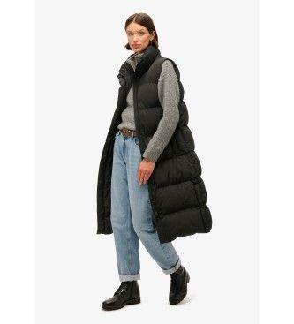 W5011803A Gilet long matelassé (S), Casuel, Polister recyclé, Durable - Superdry - Modalova