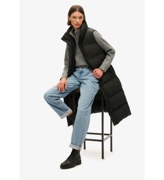 W5011803A Gilet long matelassé (S), Casuel, Polister recyclé, Durable - Superdry - Modalova