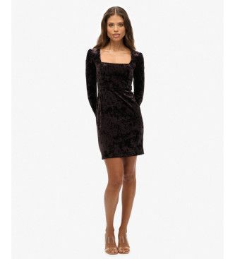W8011984A Robe en velours (M), Casuel, Fête, Classique, Polyester, Manche longue - Superdry - Modalova