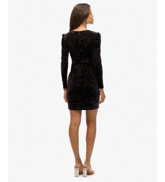 W8011984A Robe en velours (M), Casuel, Fête, Classique, Polyester, Manche longue - Superdry - Modalova