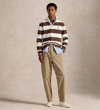 Chemise de rugby iconique marron (S), Casuel, Coton, Manche longue - Polo Ralph Lauren - Modalova
