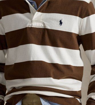 Chemise de rugby iconique marron (S), Casuel, Coton, Manche longue - Polo Ralph Lauren - Modalova