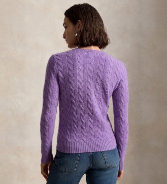 Pull en laine et cachemire lilas (XXS), Casuel, , Manche longue - Polo Ralph Lauren - Modalova