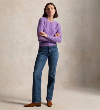 Pull en laine et cachemire lilas (XXS), Casuel, , Manche longue - Polo Ralph Lauren - Modalova