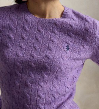 Pull en laine et cachemire lilas (XXS), Casuel, , Manche longue - Polo Ralph Lauren - Modalova