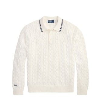 B17555001 Pull style polo en maille torsadée (M), Casuel, Coton, Manche longue - Polo Ralph Lauren - Modalova