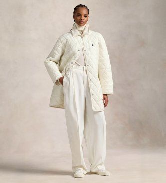 Veste matelassée off- (XXS), Blanc, Casuel, Polister recyclé - Polo Ralph Lauren - Modalova