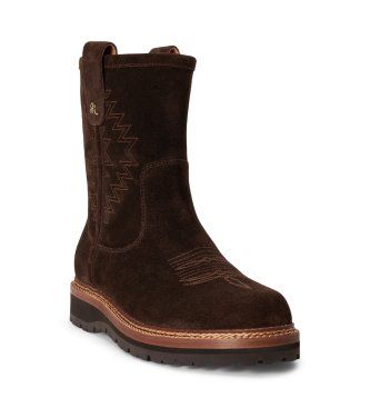 P15882001 Bottines en cuir Alpine Pull (40), Plat, Aucun, Casuel - Polo Ralph Lauren - Modalova