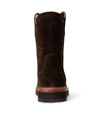 P15882001 Bottines en cuir Alpine Pull (40), Plat, Aucun, Casuel - Polo Ralph Lauren - Modalova