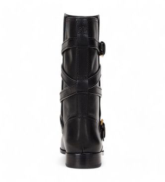 Briannah Leather Boots (36), Cuir, Plat, 1 à 3 cm, Boucle, Casuel - Lauren Ralph Lauren - Modalova