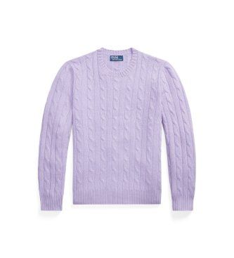 Le pull en cachemire à torsades lilas (XS), Casuel, , Manche longue - Polo Ralph Lauren - Modalova