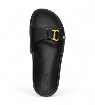 Tasha Flip Flop Leather Sandals (36), Cuir, Plat, Aucun, Casuel - Lauren Ralph Lauren - Modalova