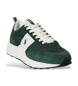 P07284001 Trainers Leather Train 89 (40), Cuir, Plat, Lacets, Casuel, Vert - Polo Ralph Lauren - Modalova