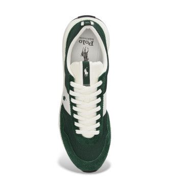 P07284001 Trainers Leather Train 89 (40), Cuir, Plat, Lacets, Casuel, Vert - Polo Ralph Lauren - Modalova