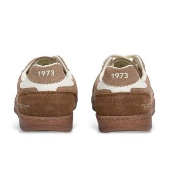 PMS000035 Ball Combi Leather Sneakers brown (43), Cuir, , Plat, Lacets, Casuel - Pepe Jeans - Modalova