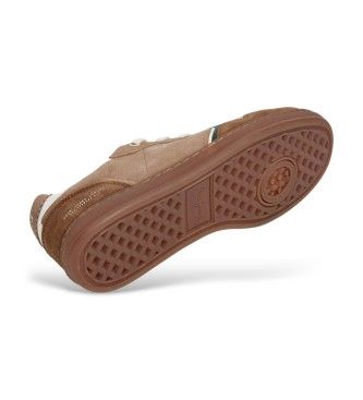 PMS000035 Ball Combi Leather Sneakers brown (43), Cuir, , Plat, Lacets, Casuel - Pepe Jeans - Modalova
