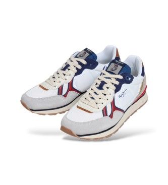 PMS400026 Brit Active Sneakers (40), Blanc, Plat, Lacets, Casuel - Pepe Jeans - Modalova