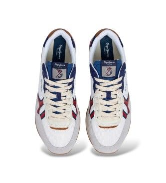 PMS400026 Brit Active Sneakers (40), Blanc, Plat, Lacets, Casuel - Pepe Jeans - Modalova
