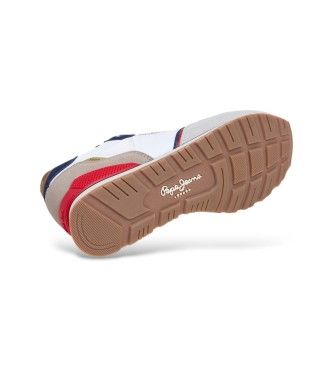 PMS400026 Brit Active Sneakers (40), Blanc, Plat, Lacets, Casuel - Pepe Jeans - Modalova
