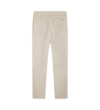 Pour garçon. PB210731 Pantalon slim chino écru (10Años= 140cm), Casuel, Coton, Durable, mode enfantine - Pepe Jeans - Modalova