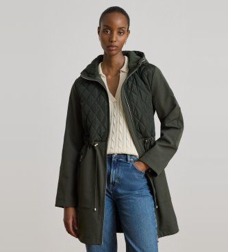 P18056002 Manteau matelassés avec capuche en losange (XS), Casuel, Polister recyclé - Lauren Ralph Lauren - Modalova