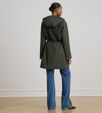 P18056002 Manteau matelassés avec capuche en losange (XS), Casuel, Polister recyclé - Lauren Ralph Lauren - Modalova