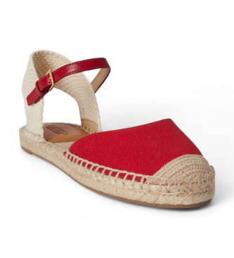 Espadrille en toile Espadrilles Robby plates (39), Tissu, Boucle, Casuel - Lauren Ralph Lauren - Modalova