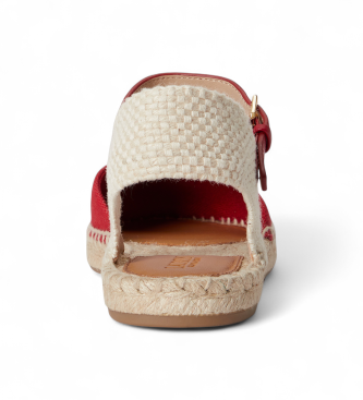 Espadrille en toile Espadrilles Robby plates (39), Tissu, Boucle, Casuel - Lauren Ralph Lauren - Modalova