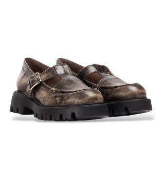 C-7515_5644_9190 Chaussures en Cuir Goodfly 15 (37), Plat, Boucle, Casuel - Wonders - Modalova