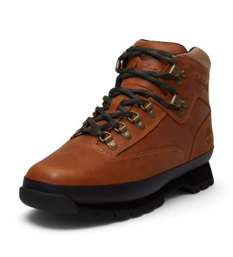 TB0A2PUSEN11 Euro Hiker Mid Leather Boots marron (40), Cuir, Plat, Lacets, Casuel, De plein air - Timberland - Modalova