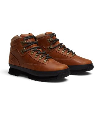TB0A2PUSEN11 Euro Hiker Mid Leather Boots marron (40), Cuir, Plat, Lacets, Casuel, De plein air - Timberland - Modalova