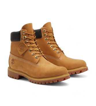 TB1100617131 Premium Leather Ankle Boots 6 brown (40 W), Cuir, , Plat, Lacets, Casuel - Timberland - Modalova
