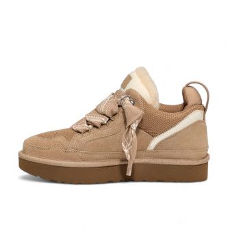 Lowmel sand Leather Sneakers (36), Cuir, , Plat, 1 à 3 cm, Lacets, Casuel - Ugg - Modalova