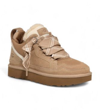 Lowmel sand Leather Sneakers (36), Cuir, , Plat, 1 à 3 cm, Lacets, Casuel - Ugg - Modalova