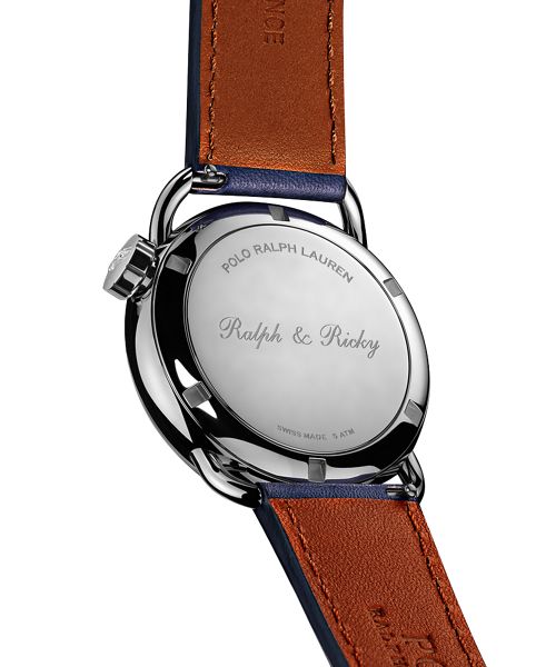 Montre en acier Ralph Lauren & Ricky Bear 38 MM - Polo Ralph Lauren - Modalova