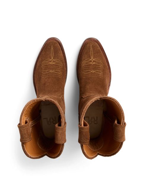Bottes Plainview en daim brut - RRL - Modalova