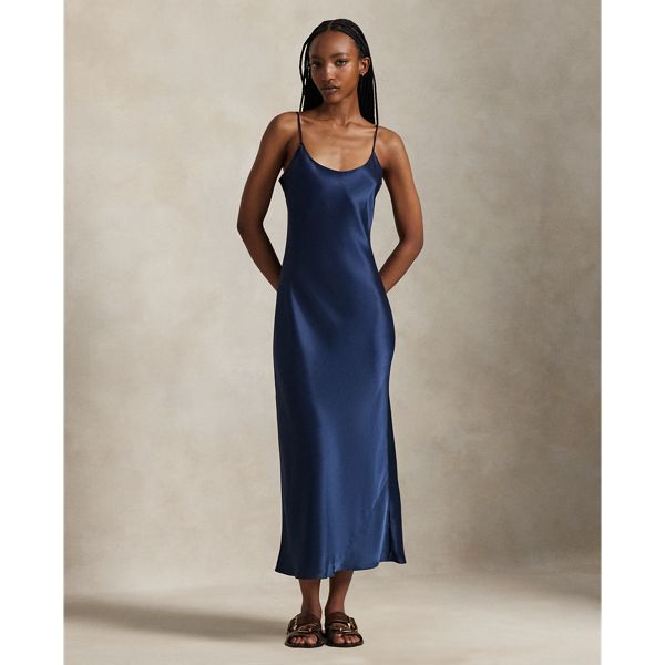 Robe combinaison en satin - Polo Ralph Lauren - Modalova