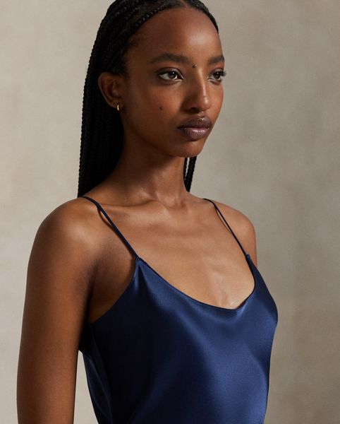 Robe combinaison en satin - Polo Ralph Lauren - Modalova