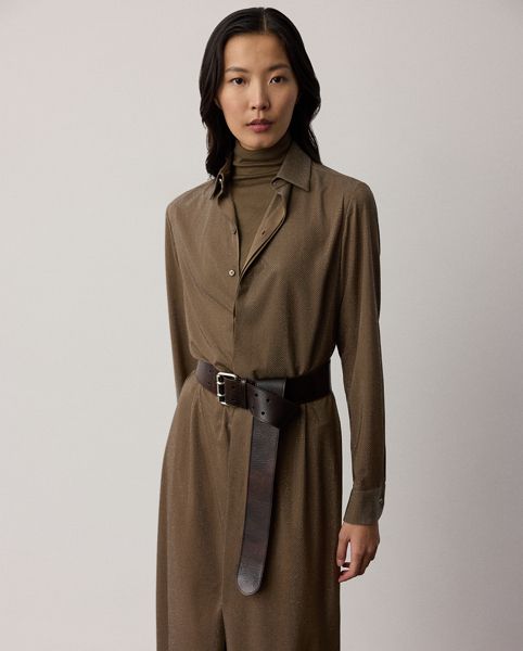 Robe de cocktail Adrien décorée en soie - Collection - Modalova