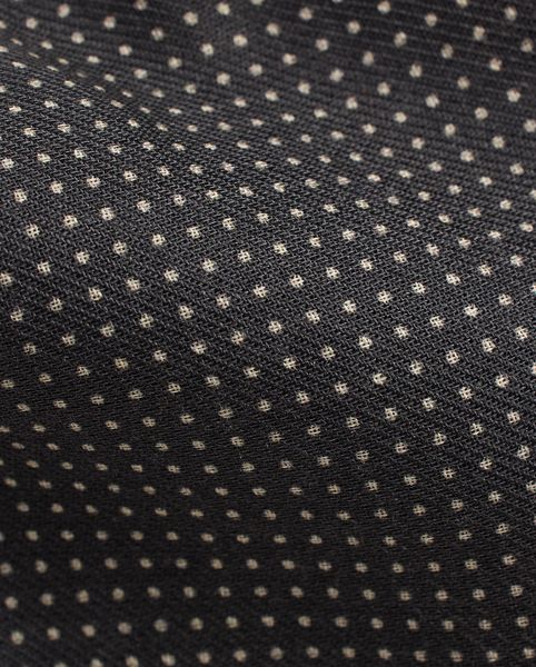 Cravate cachemire et soie à micro-pois - Purple Label - Modalova