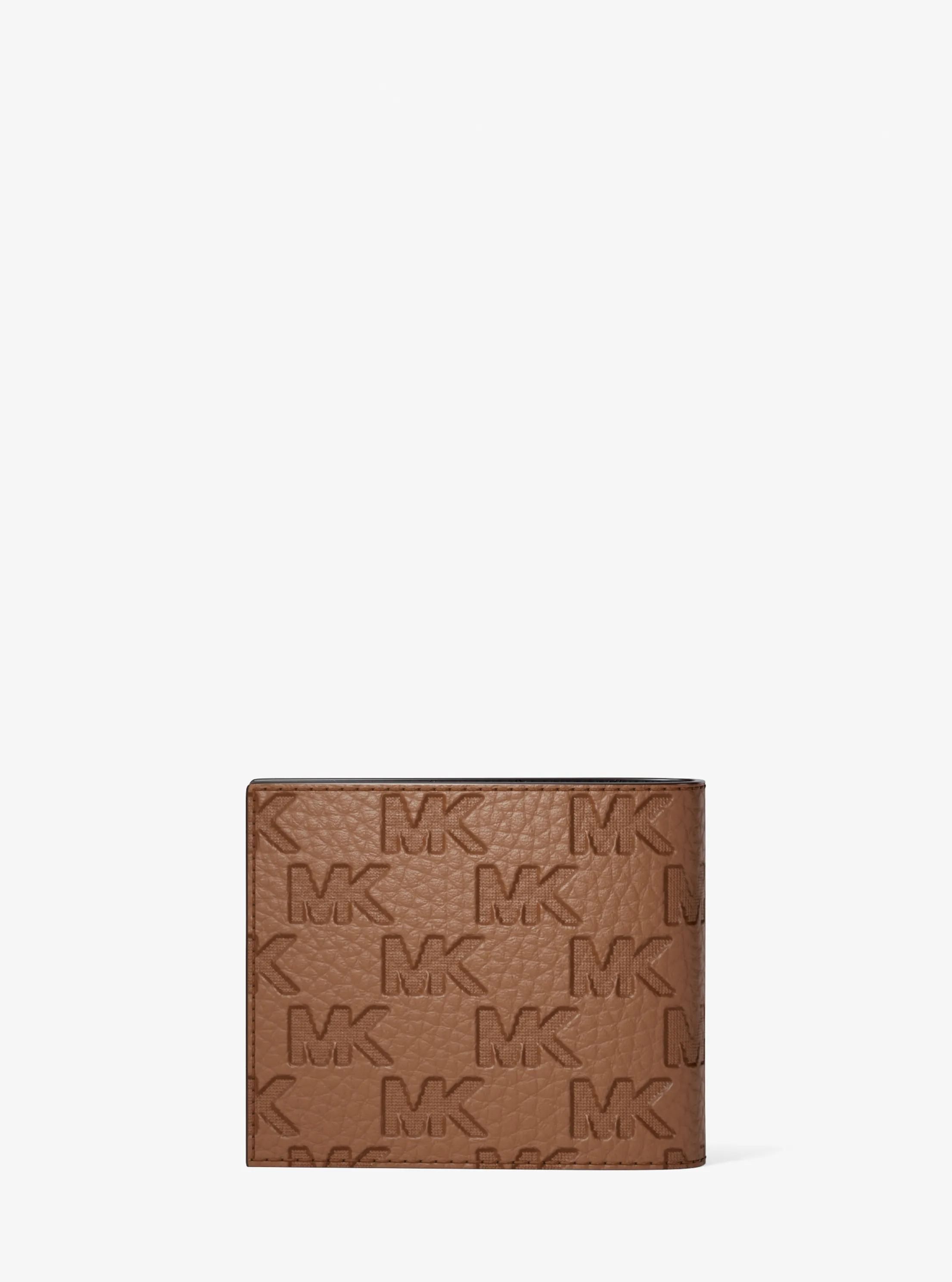 MK Portefeuille compact Hudson avec porte-cartes en cuir à logo en relief - Michael Kors - Michael Kors Mens - Modalova