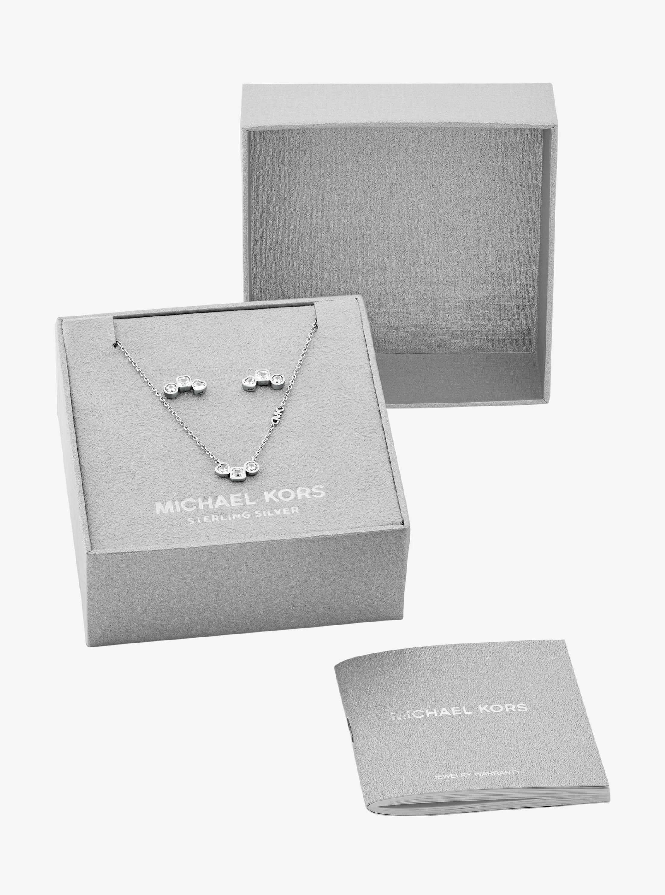 MK Parure collier et boucles d'oreilles plaqués en métal précieux - Michael Kors - Modalova
