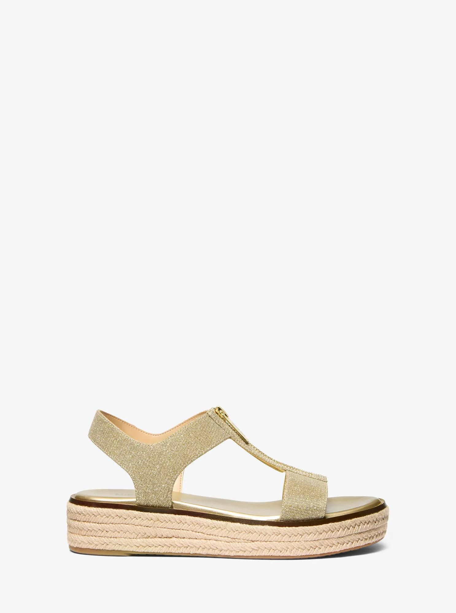 MK Sandale espadrille Berkley en maille chaîne à paillettes - Michael Kors - MICHAEL Michael Kors - Modalova