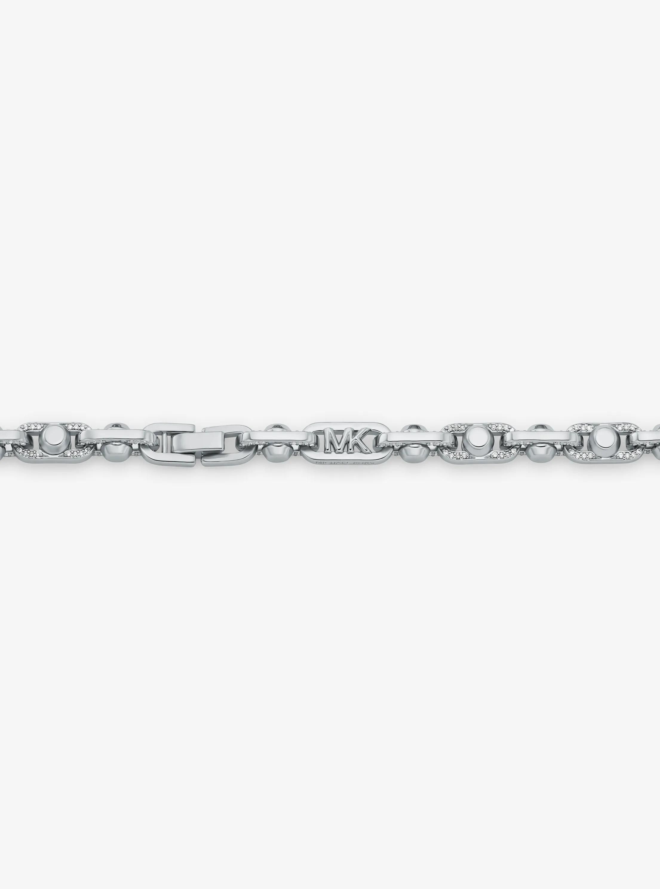 MK Collier à maillons Astor de taille moyenne en laine plaqué en métal précieux à pierres pavées - Michael Kors - Modalova