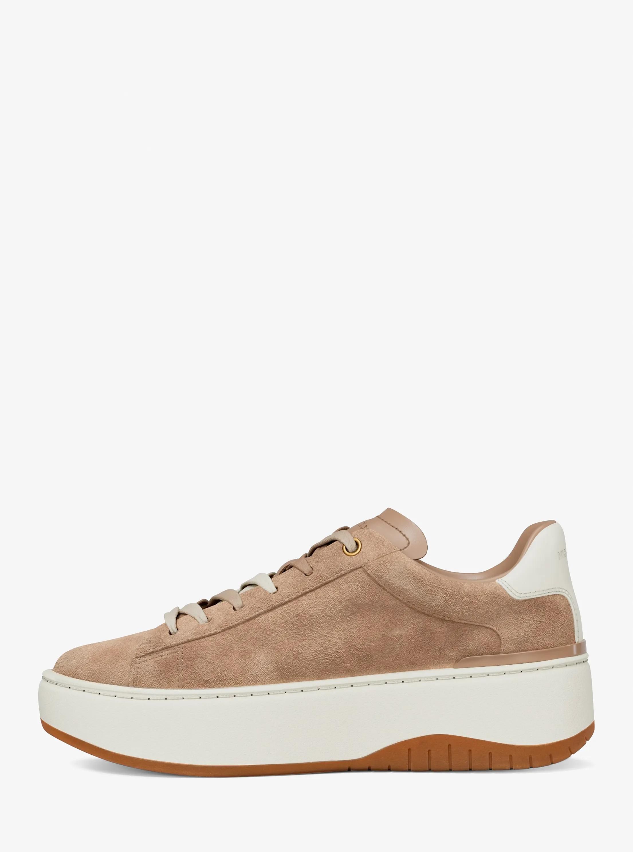 MK Basket Dottie en daim à semelle compensée - Michael Kors - MICHAEL Michael Kors - Modalova