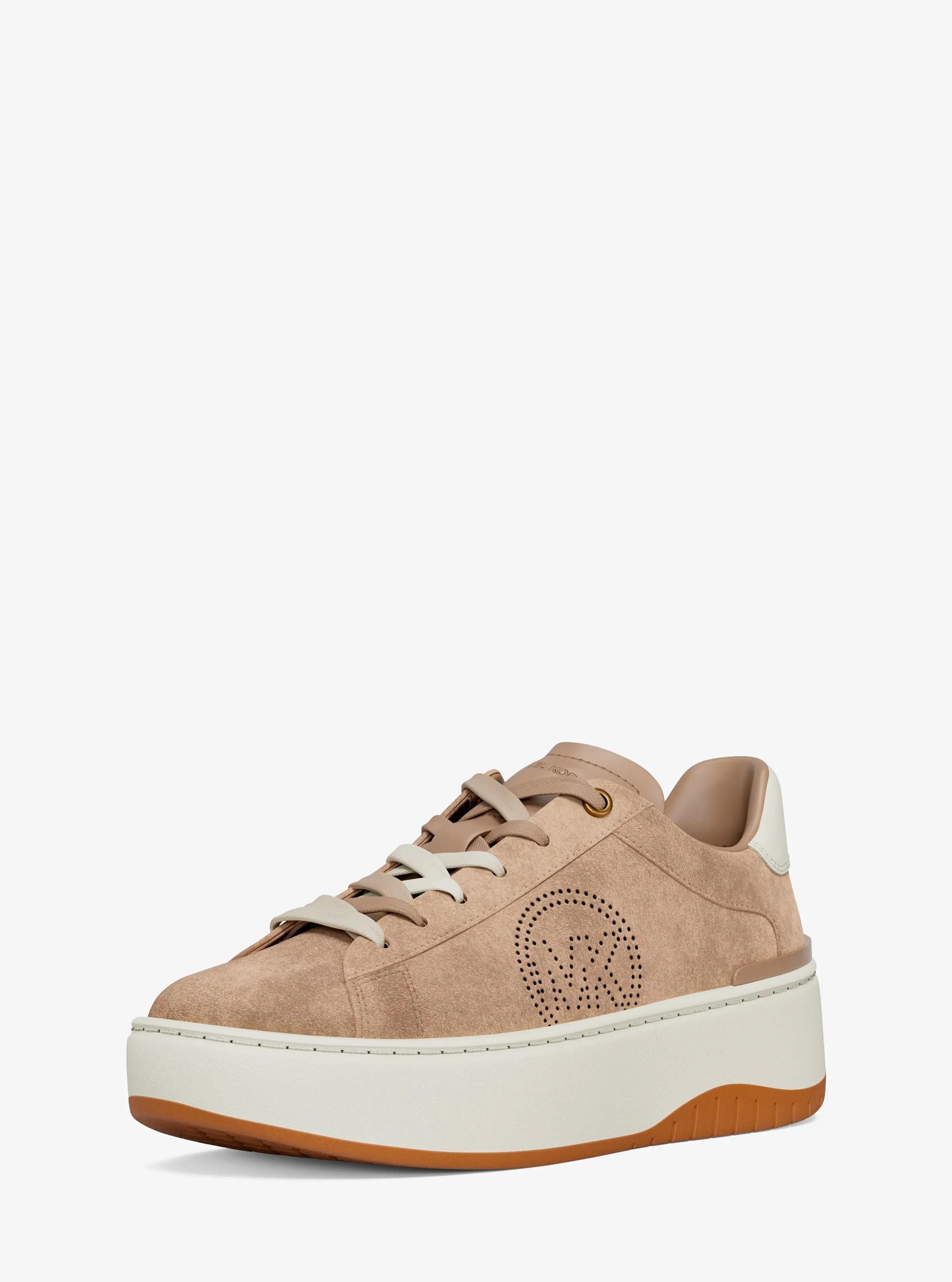 MK Basket Dottie en daim à semelle compensée - Michael Kors - MICHAEL Michael Kors - Modalova