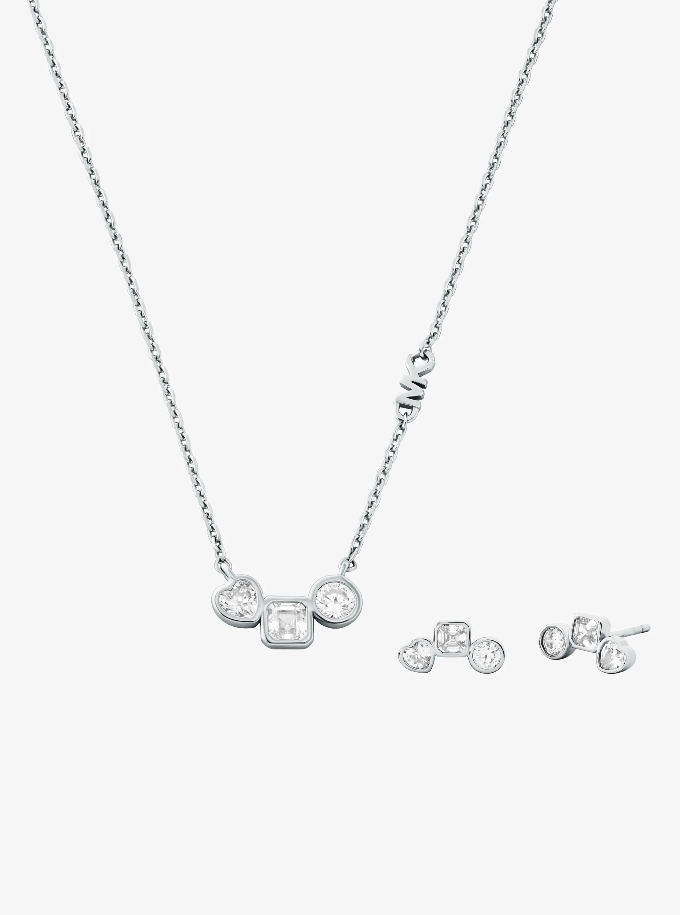 MK Parure collier et boucles d'oreilles plaqués en métal précieux - Michael Kors - Modalova